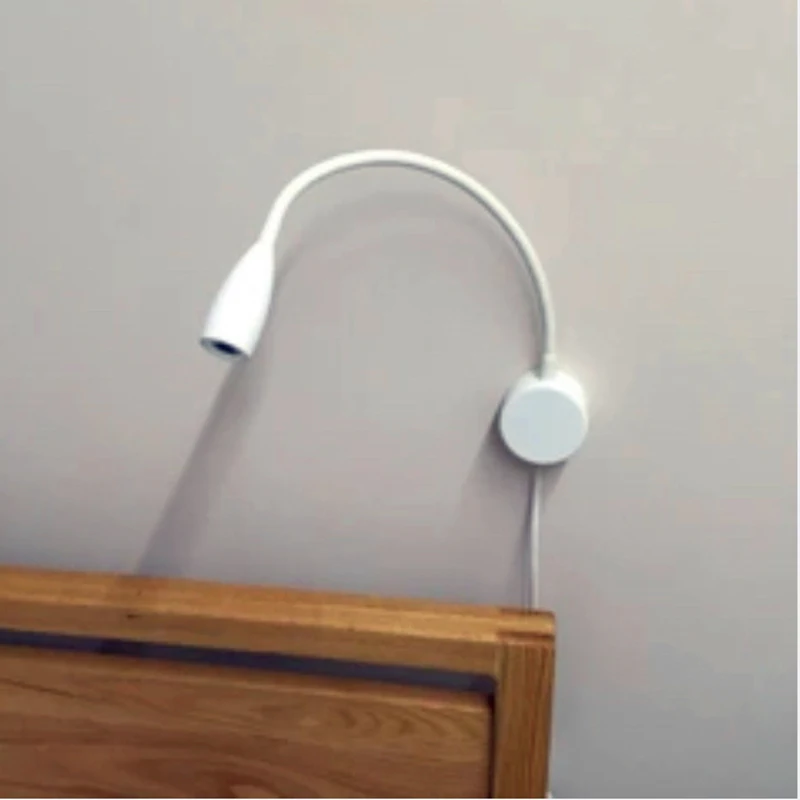 Topoch Plug in Indoor Настенные светильники матовый белый/черный/хром гибкий рычаг