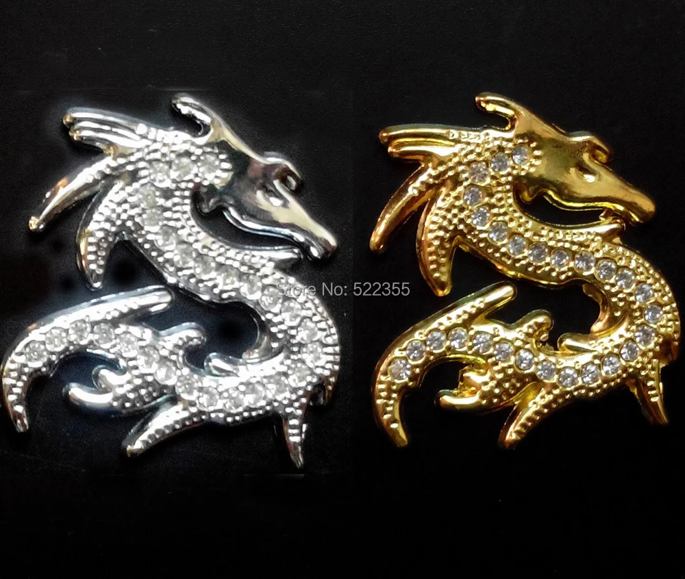 Металлическая Эмблема в виде дракона с двусторонним клеем|car badge|car emblemmetal emblem |