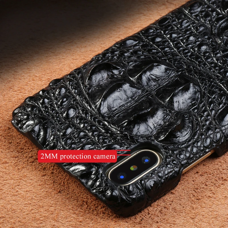 genuine leather shockproof phone case for iphone x xs xr 11 pro max crocodile grain luxury back cover for iphone 12 pro 7 8plus free global shipping