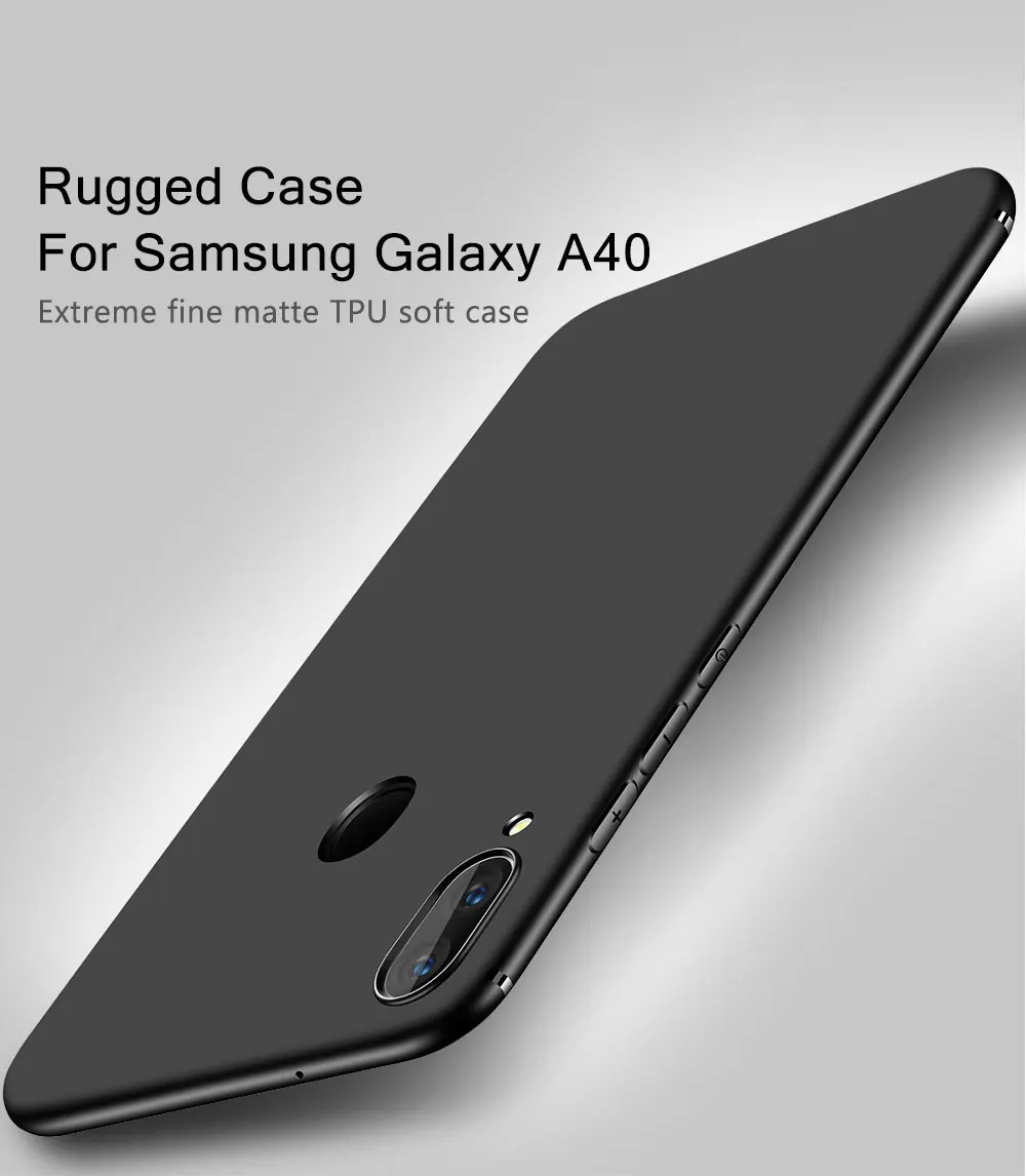 Матовый чехол для samsung Galaxy A40 чехол Роскошный мягкий силиконовый Полный Чехол тонкий чехол для samsung Galaxy A40 A 40 A40s A 40S Чехол