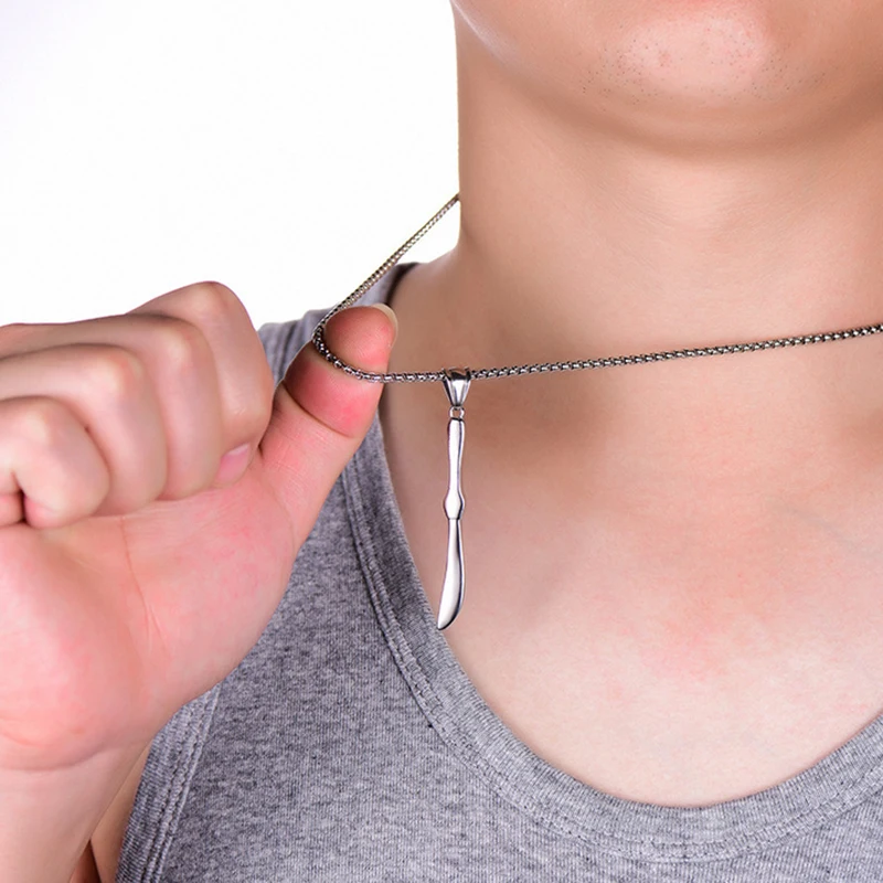 ZFVB Новый Классический западный нож ложка ожерелье в виде вилки для мужчин и