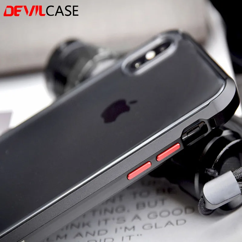 DEVILCASE Type One EVO бампер для iPhone XS Max 6 5 дюймов рамка + прозрачная задняя защита панели