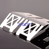 sav1331fr stainless steel front rear lower skid plate rc 18 model hpi savage flux hp xl 4 6 5 9