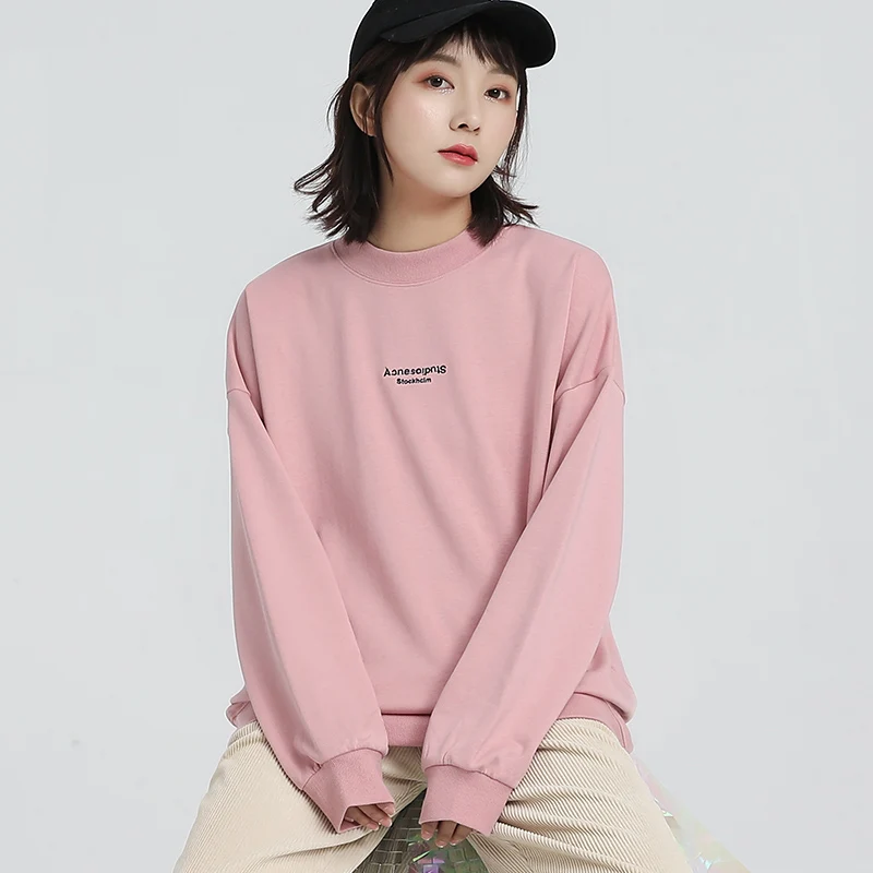 Jvzkass 2019 new top loose student wild pullover sweat female casual sports round neck long sleeve sweatshirt Z311 | Женская одежда