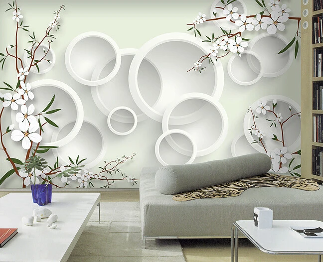 Пользовательские 3D обои. Элегантные Свежие Цветы Фрески для гостиной спальни ТВ