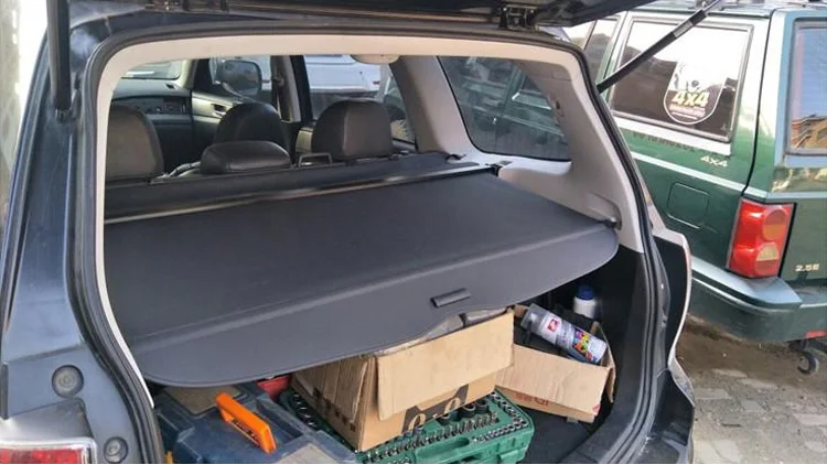 Для Subaru Forester 4 поколения SJ 2012 2018 алюминий + холщовая задняя защитная крышка для