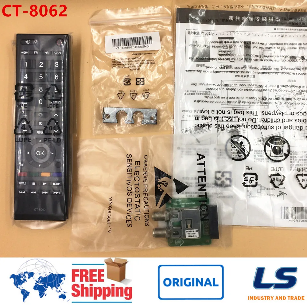 

ORIGINAL REMOTE CONTROL CT-8062 T2016A FOR TOSHIBA LED LCD TV 32P2650VS 24P2650VS