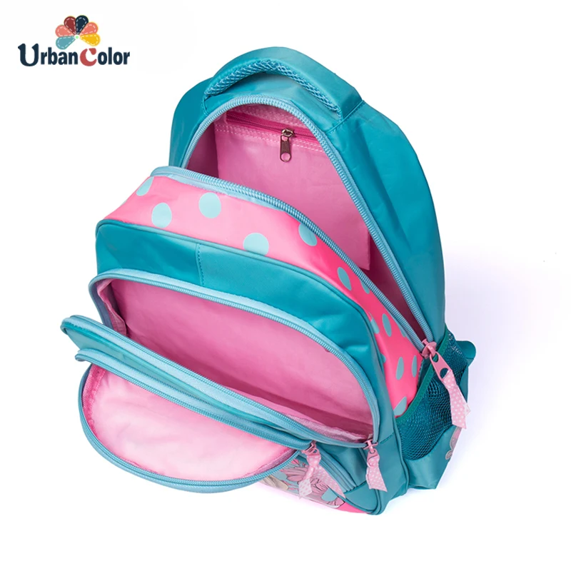 Начальной школы сумки для девочек студентов мультфильм печати рюкзак Для детей