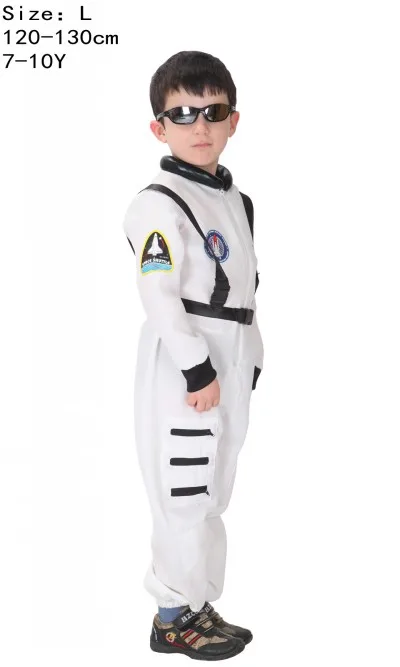 Space Suit L Костюм на Хэллоуин, одежда для мальчиков, Детский Костюм Пилота спецназа, Космический костюм, костюмы астронавтов, косплея для детей - Цвет: Space Suit L