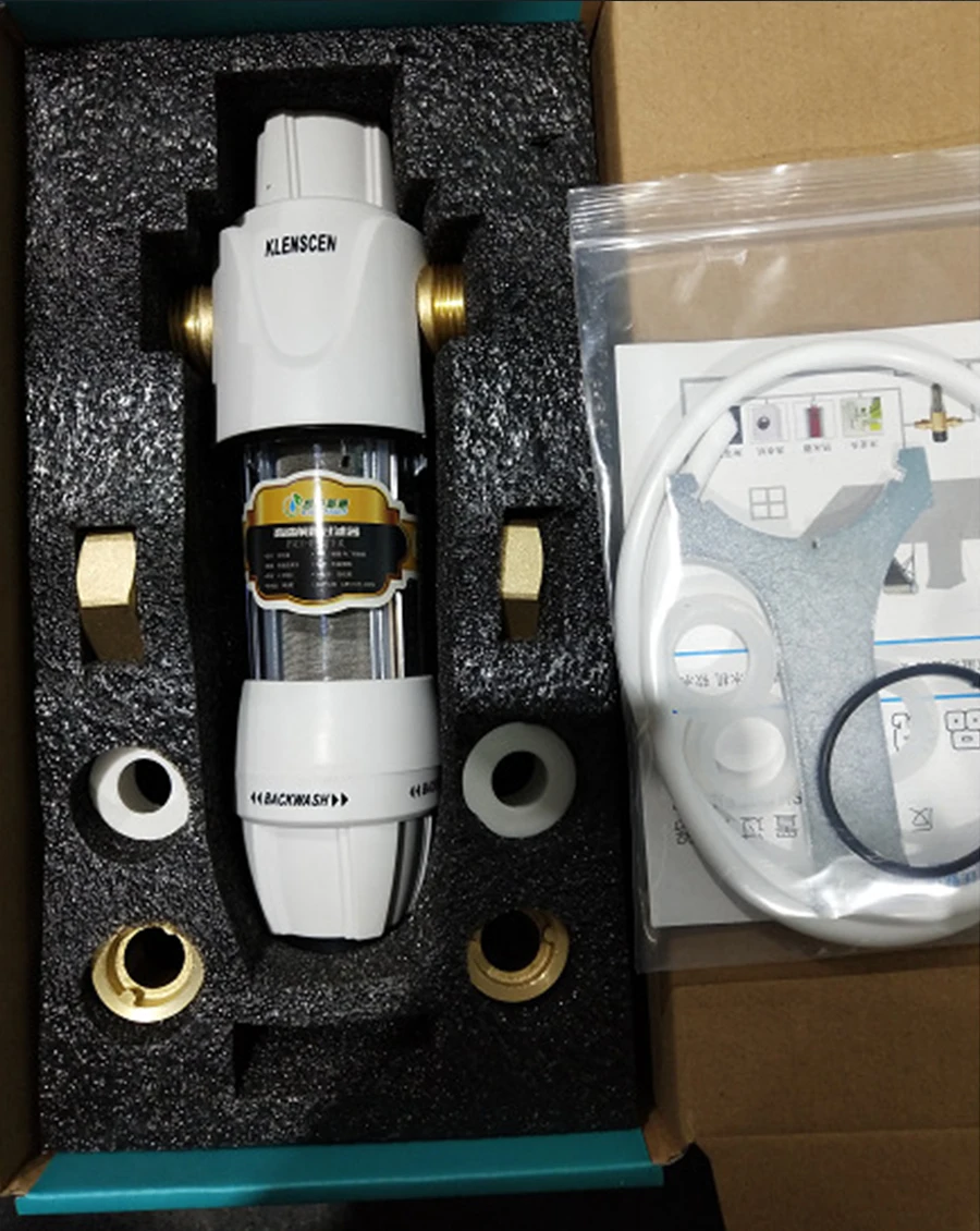 FOHEEL центральный фильтр для предварительной очистки воды, механический фильтр для защиты от обратного осмоса, очиститель воды 40 мкм, очистка