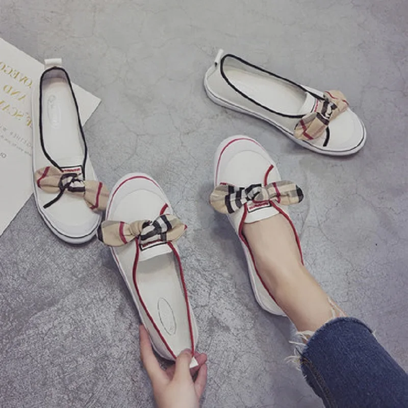 Женские тонкие туфли коллекция 2019 года новые летние для медсестры на плоской