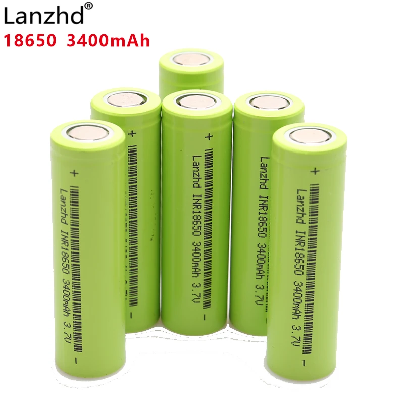 40-400 шт Новый 18650 3 7 V 3400mAh оригинальный INR18650 литий-ионный аккумулятор 30a для