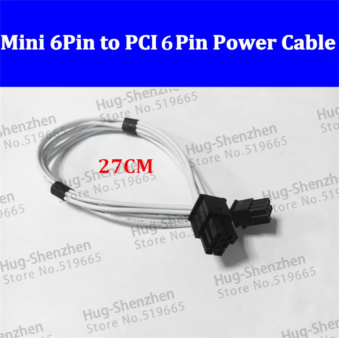 Кабель питания mini 6pin к pcie для видеокарты Mac pro G5 GTX480 gtx680 20 шт./лот|power cable|cable supportmini |