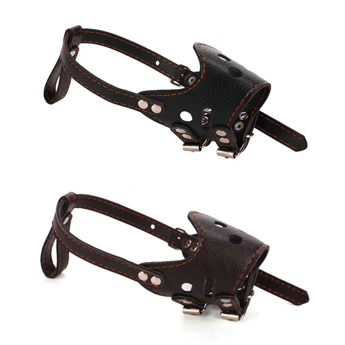 Аксессуары для собак регулируемая дышащая маска намордник из искусственной кожи