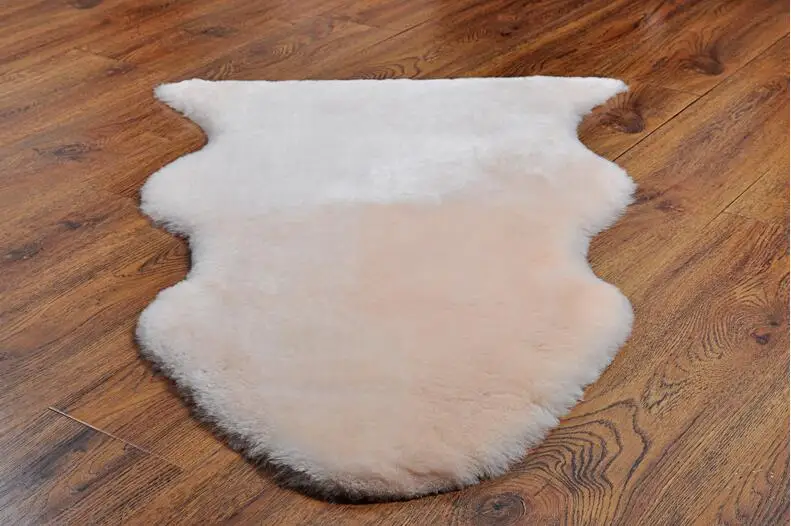 Light Pink 4 цвета, короткий ковер из натуральной овчины 70 см* 100 см, ковер из натуральной овчины, ковер из австралийской шерсти, ковер для спальни с мехом - Цвет: Light Pink