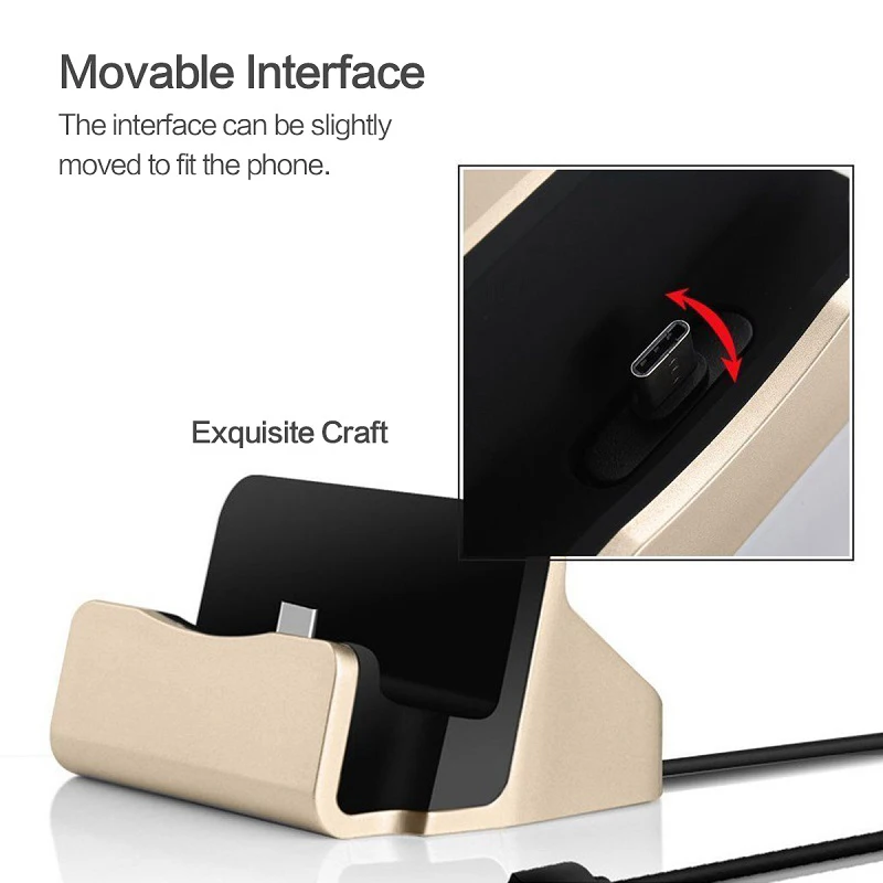 Зарядная док-станция Micro usb для iPhone X, 8, 7, 6, подставка для Синхронизации, Зарядное устройство для Android type C, samsung, Xiaomi, подставка, держатель