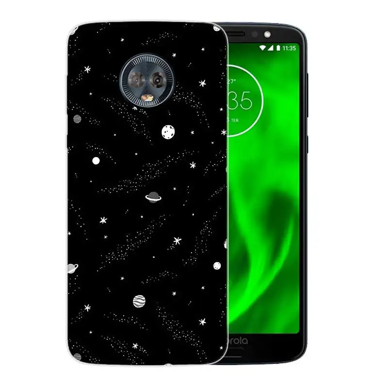 Силиконовый корпус корпуса задняя крышка для Motorola MOTO G5 G5S G6 G4 E4 E5 Plus X4 ривердейла