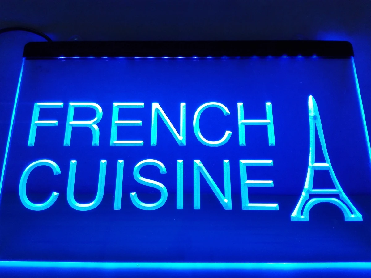 

LB437- French Cuisine Cafe Restaurant LED Neon Light Sign home decor crafts