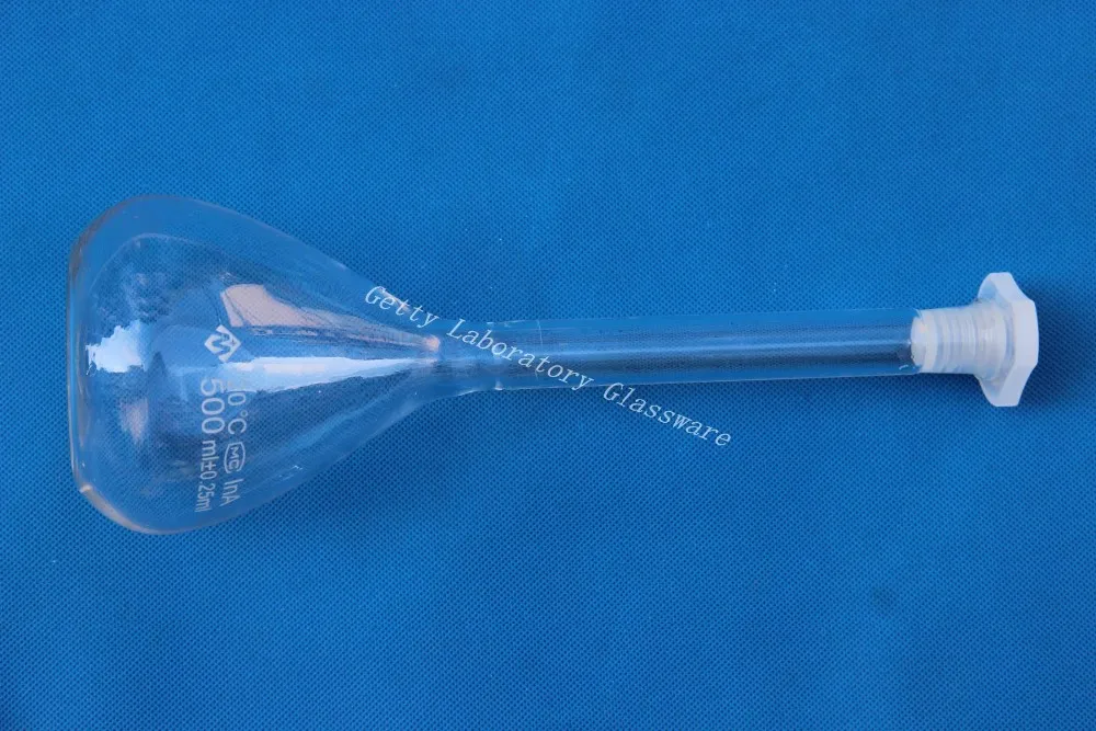 Мерная колба объемом 500 мл мерная материал из пирекс-стекла | Канцтовары для офиса