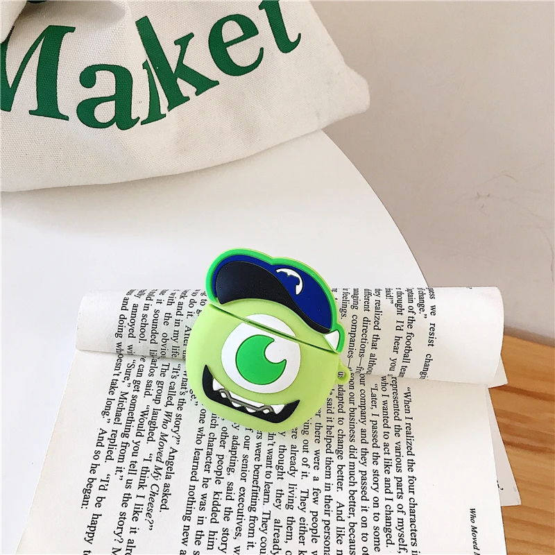 Мультфильм 3D кукла Университет Монстров Bluetooth чехол для наушников для Airpods милый Салли микрофон Беспроводная гарнитура игрушка коробка силиконовый чехол