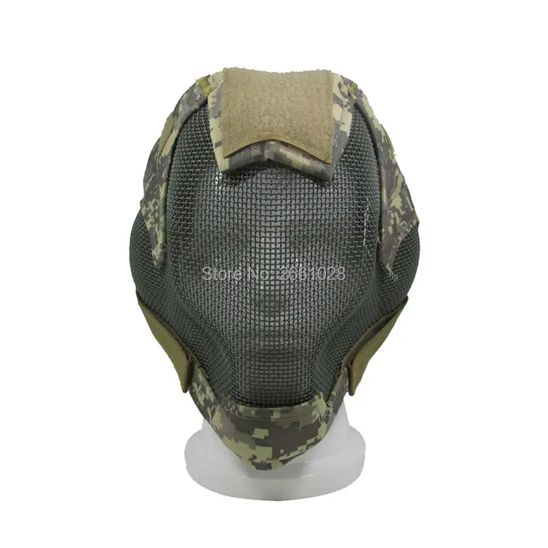 Tactical Paintball Mask Full Face Breathable Metal Steel Net Mesh Combat Protective Prop For Fencing Swordplay Wargame |