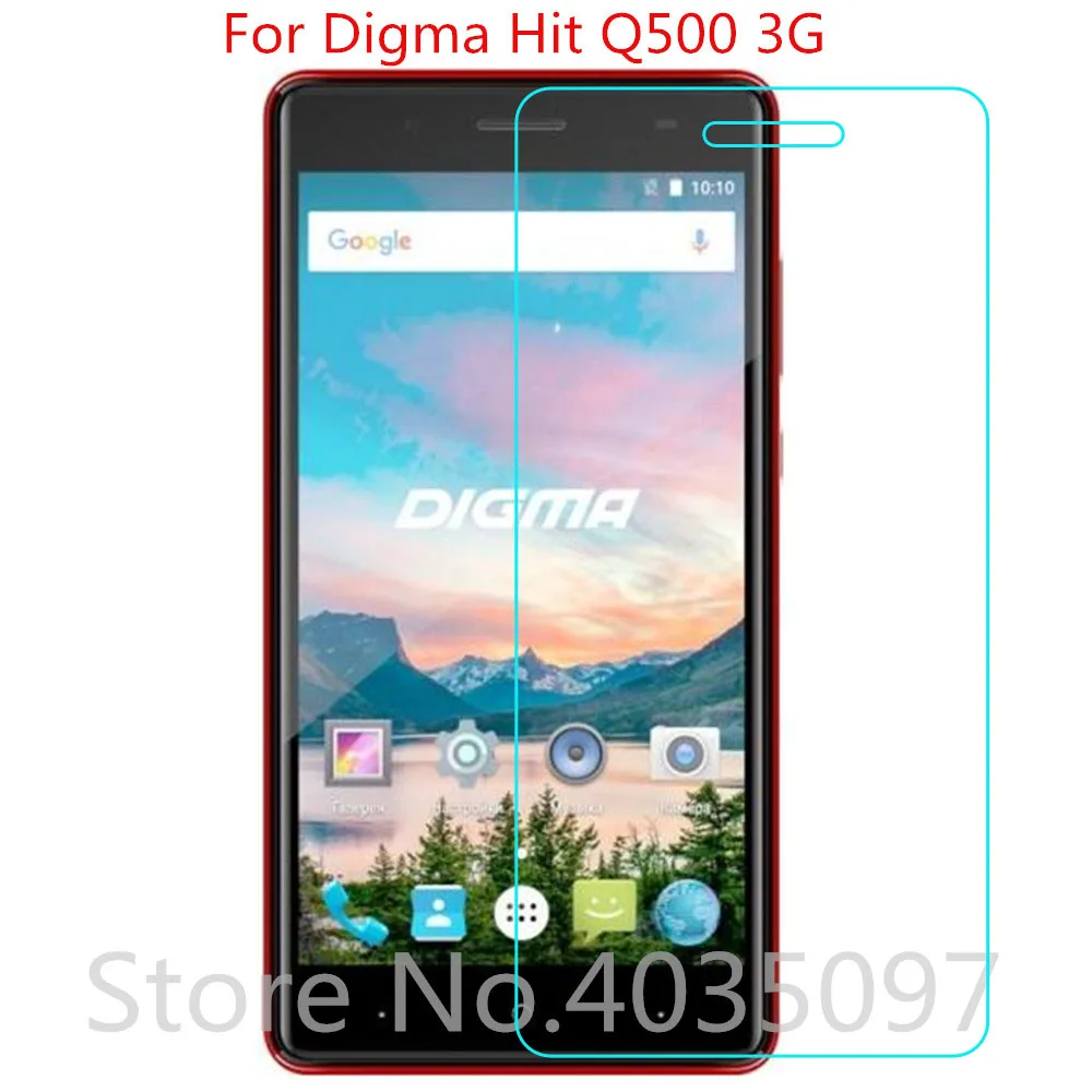 Закаленное стекло для Digma Hit Q500 3G защитная пленка Взрывозащищенная | Мобильные