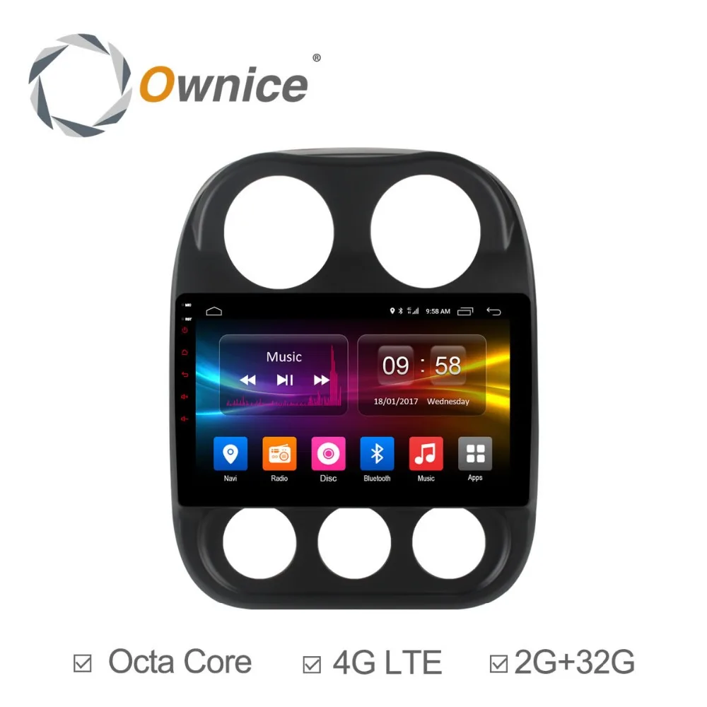 Ownice C500 + G10 10 1 &quotOcta Core Android 8 Авто навигационное радио gps плеер для Jeep Compass 2010 2016