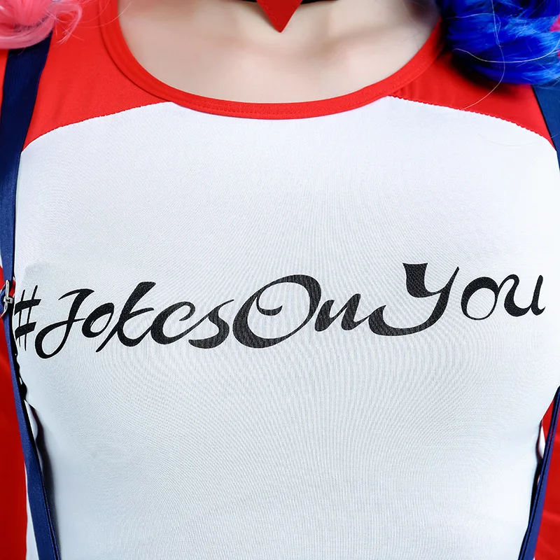 Костюм Харли Куинн женский сексуальный аниме косплей рубашка подтяжки брюки