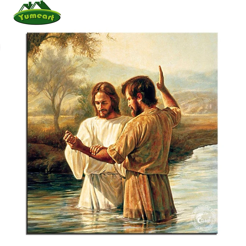 Полная квадратная алмазная живопись Религия Иисуса Христа значки Алмазная