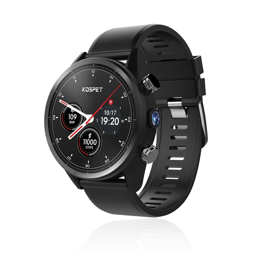 Low version Kospet Hope 3g 32G 4G-LTE Смарт-часы телефон 1,39 дюймов Большой экран AMOLED IP67 wifi gps/ГЛОНАСС 8.0MP Bluetooth Смарт-часы - Цвет: Low version