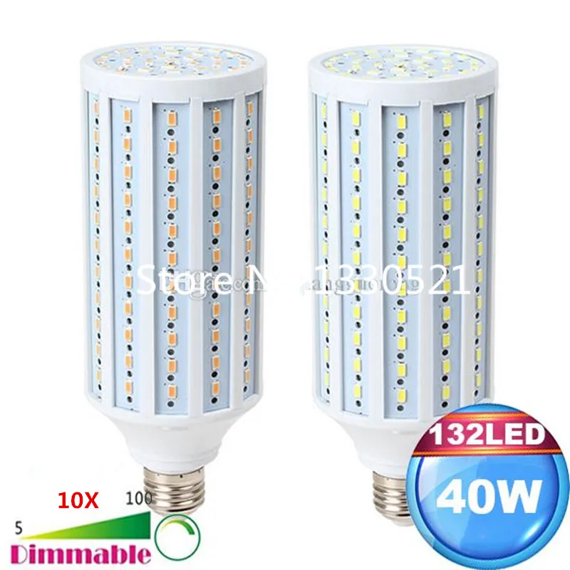 

10X DHL Dimmable SMD 5630 LED Corn Lights B22 E14 E26 E27 E39 E40 LED AC 110V-240V 40W LED Lamp Replace 360W Incandescent Bulb