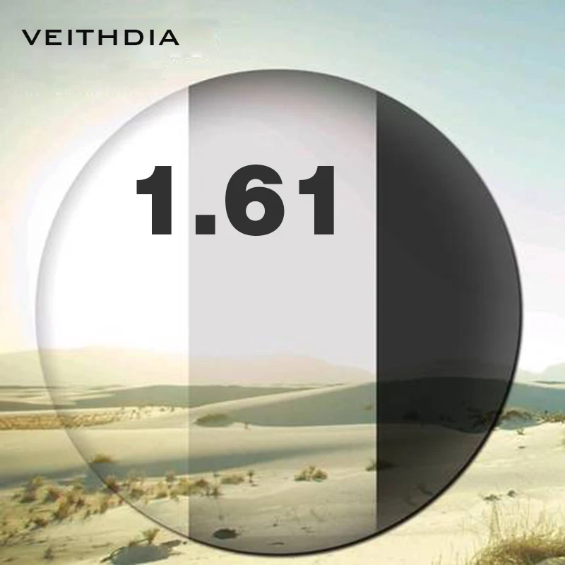 1.61 Index Photochromic Single Vision For Myopia 4.00-6.00, Astigmatism 0.00-3.00 Degree Aspherical Lens