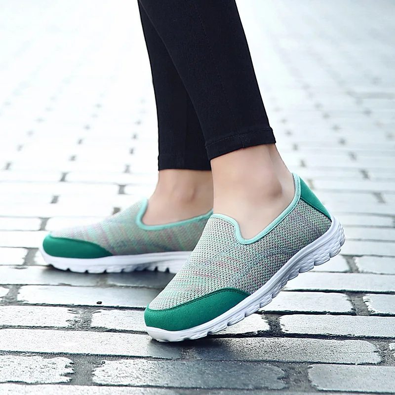 Обувь повседневная женская модная обувь Легкие тканевые дышащие Слипоны для