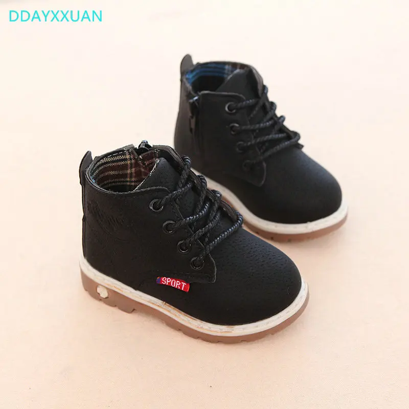 Kids Sports Shoes 2018 New Spring Children Sneakers High-Top Breathable Boys Casual for Girls Martins Boots EU 21~30 | Детская одежда и