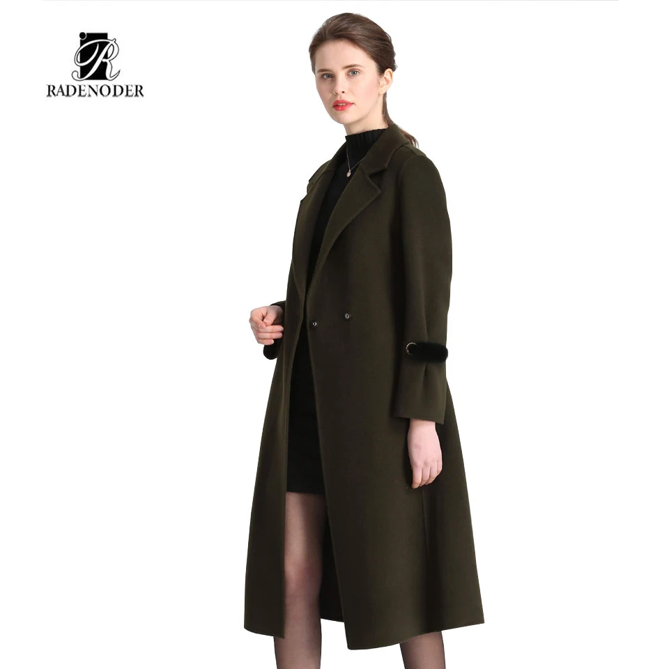 2018 radenoder Весна Высокое качество женские Шерстяное пальто зимняя куртка Для