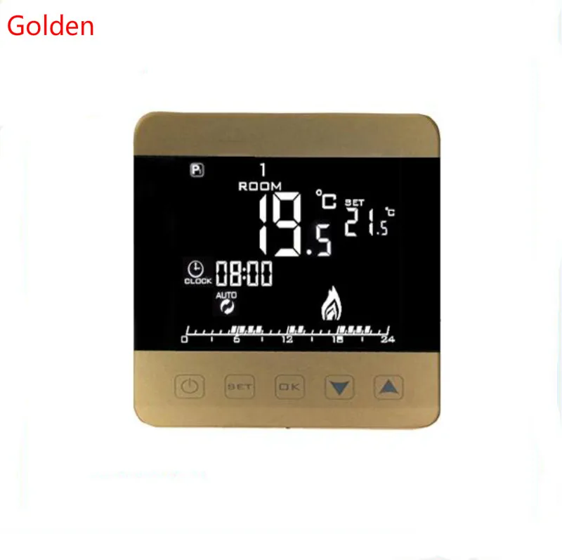Комнатный термостат с сенсорным ЖК экраном программируемый подогрев пола на