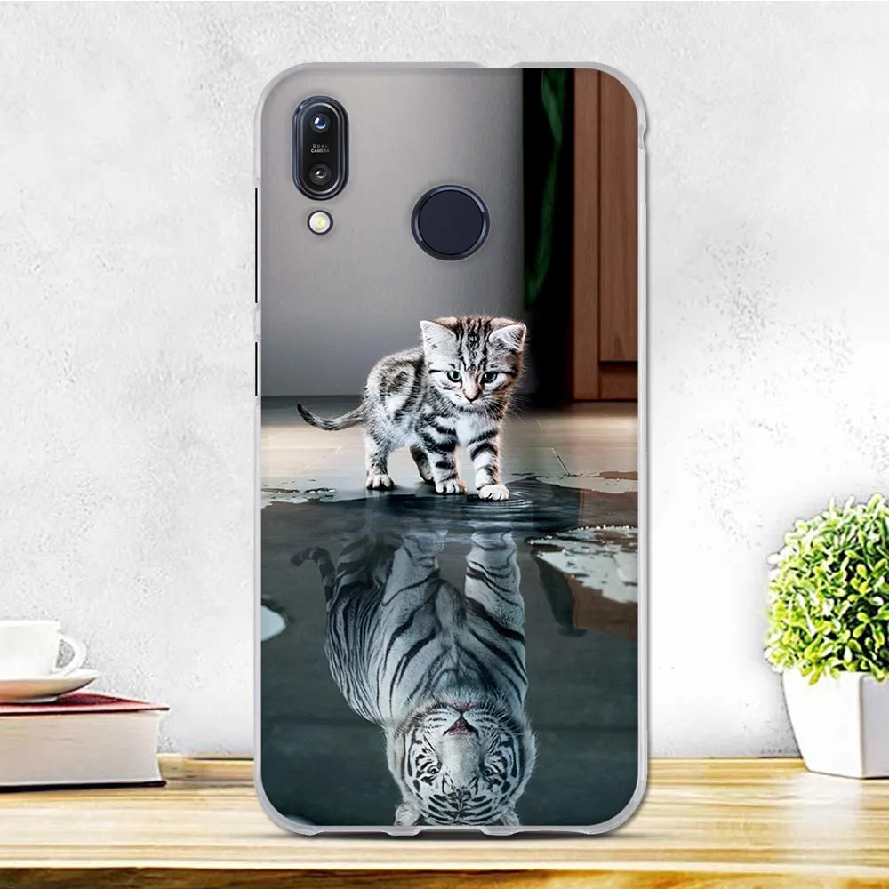 Case For Asus ZenFone MAX M1 ZB555KL Silicone Luxury Painting Soft TPU Back Cover for Protect Phone Shell | Мобильные телефоны и