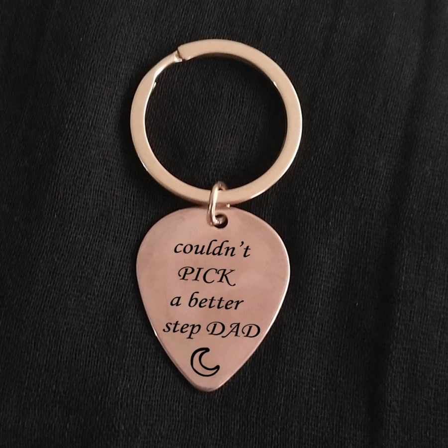 Key Chain&quotCouldn't Pick A Better Step Dad&quotFather's Day Gift For Dad Chain Keepsake To Guitar Keyring 3 Colors | Украшения и