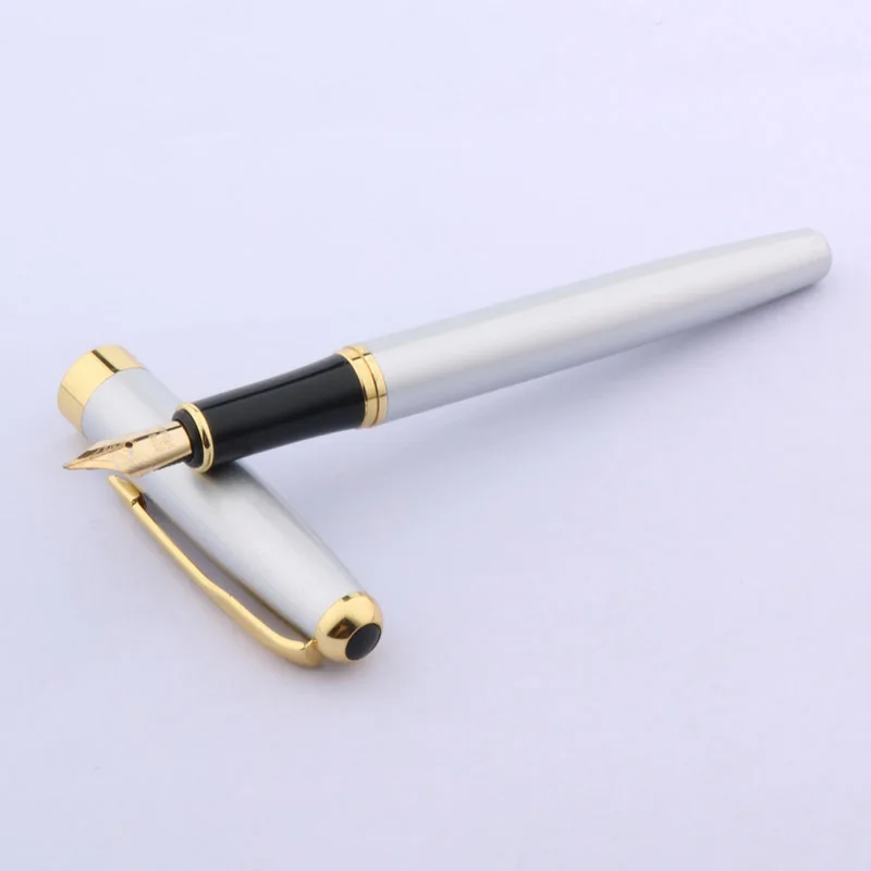 Металлическая Офисная перьевая ручка с золотыми стрелками и плавным подарком 388