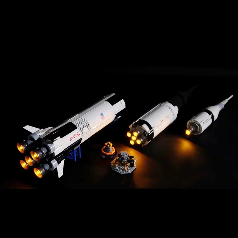 Светодиодный светильник для Lego 21309 креативный Apollo Saturn V Launch строительные блоки