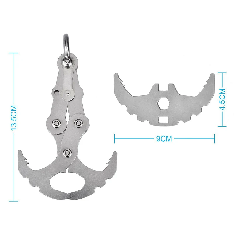 Гравитационный крюк брелок много инструментов аварийный коготь для выживания на