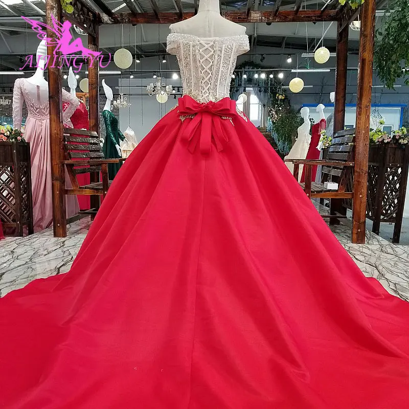 AIJINGYU Short Bride Dress China Western Bridal Gowns Plus Size USA Marriage Queen Sexy Women Front Gown Wed To Be Dresses | Свадьбы и