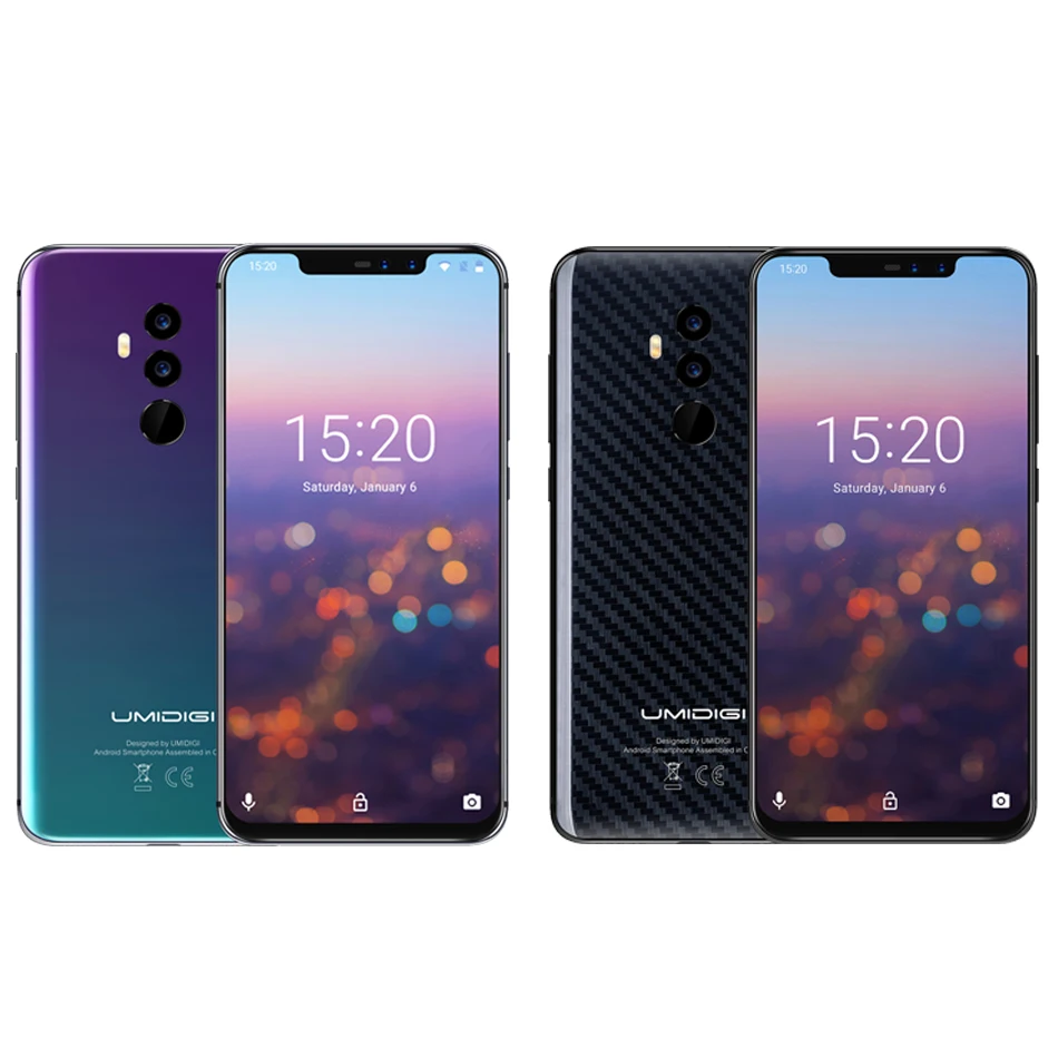 UMIDIGI Z2 Pro 6 2 &quotполный экран смартфон Android 8 1 ГБ + 128 Helio P60 16MP Quad линзы 4G NFC LTE