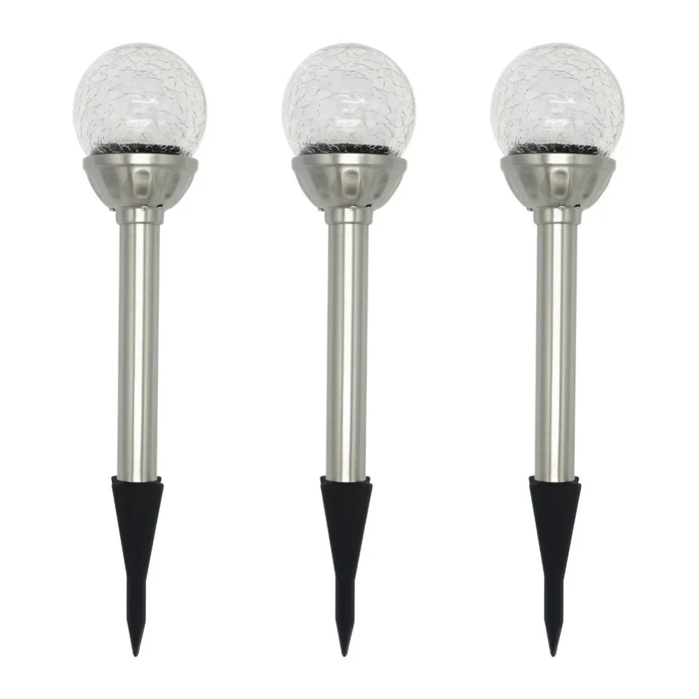 Солнечный Путь огни хрустящий стеклянный глобус солнечные наружные цвета