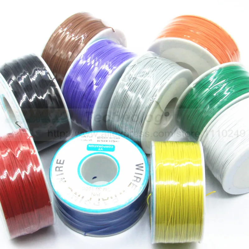 30AWG 0 5 мм PCB flying jumper wire OK line упаковочная пленка Гибкая изоляция жестяное покрытие 250