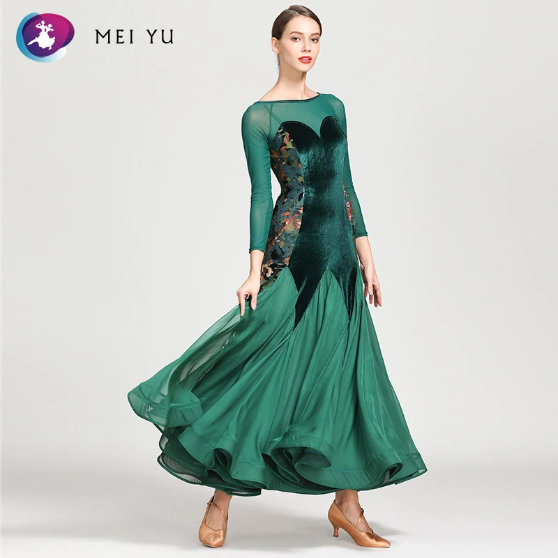 MEI YU 1863 Modern Dance Costume Women Ladies Adults Dancewear Waltzing Tango Dancing Dress Ballroom Evening Party | Тематическая