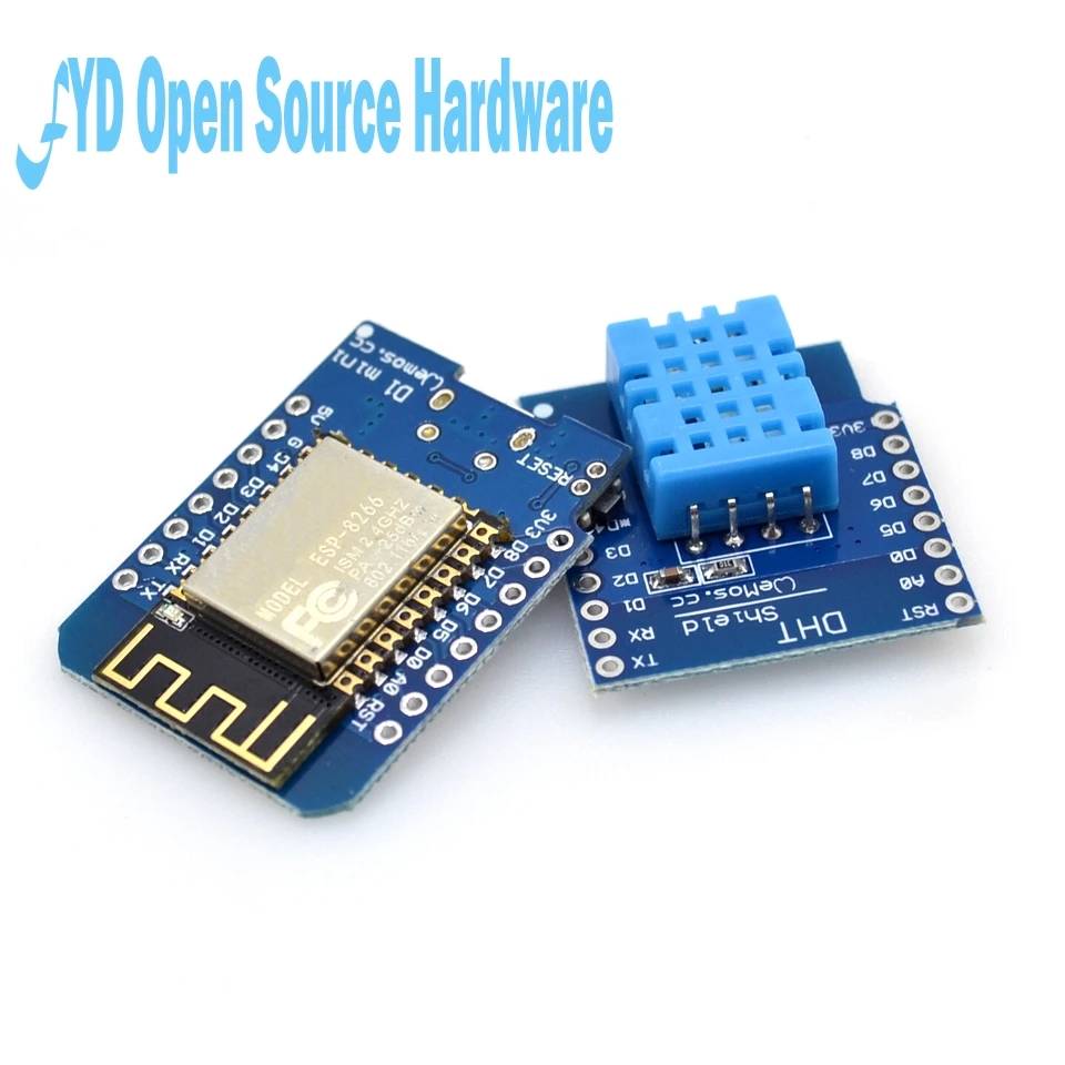 1 комплект ESP8266 D1 mini + DHT Shield DHT11 | Электронные компоненты и принадлежности