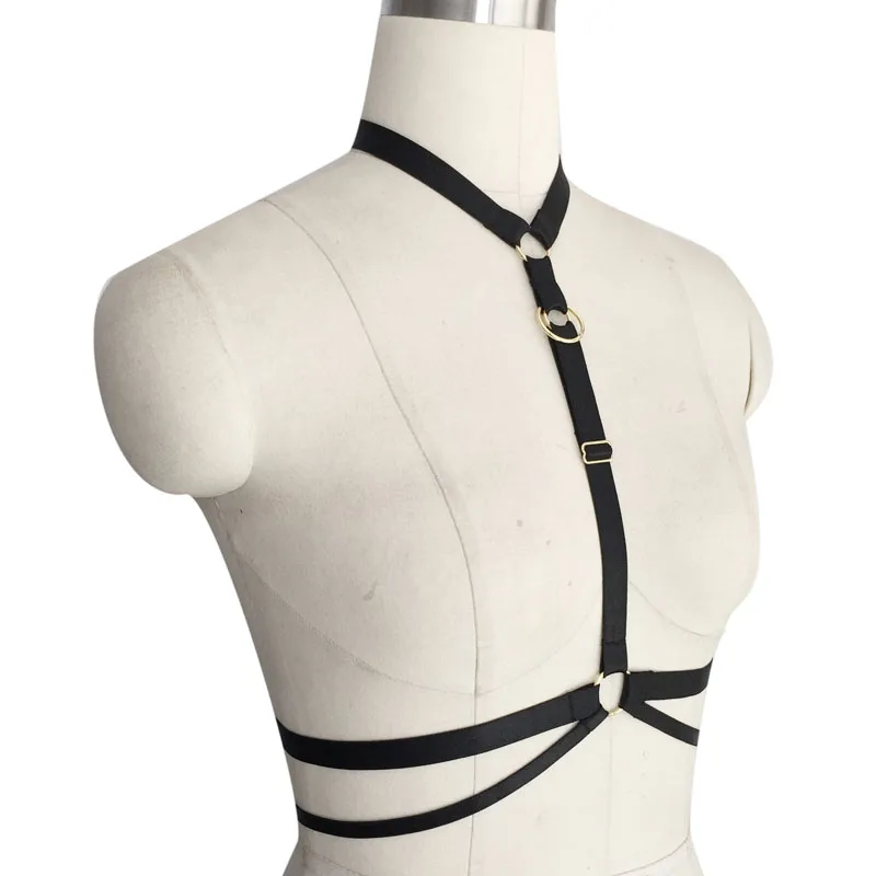 Бюстгальтер в черную клетку женский бюстгальтер стиле Харадзюку с