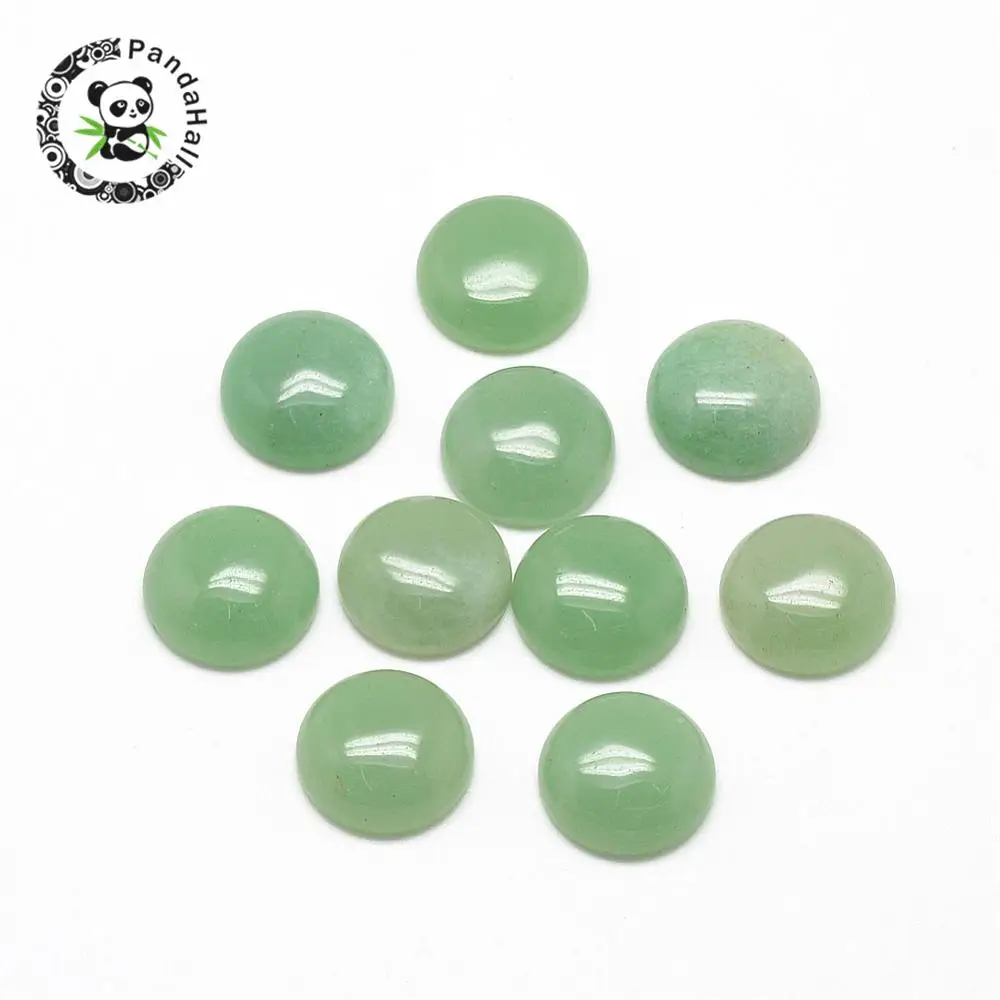 

Natural Green Aventurine Cabochons, Half Round/Dome, 16x6mm