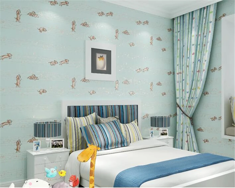 

beibehang Natural silk fiber wallpaper 3d children's room non-woven fine pressure foaming environmental exquisite papel deparede